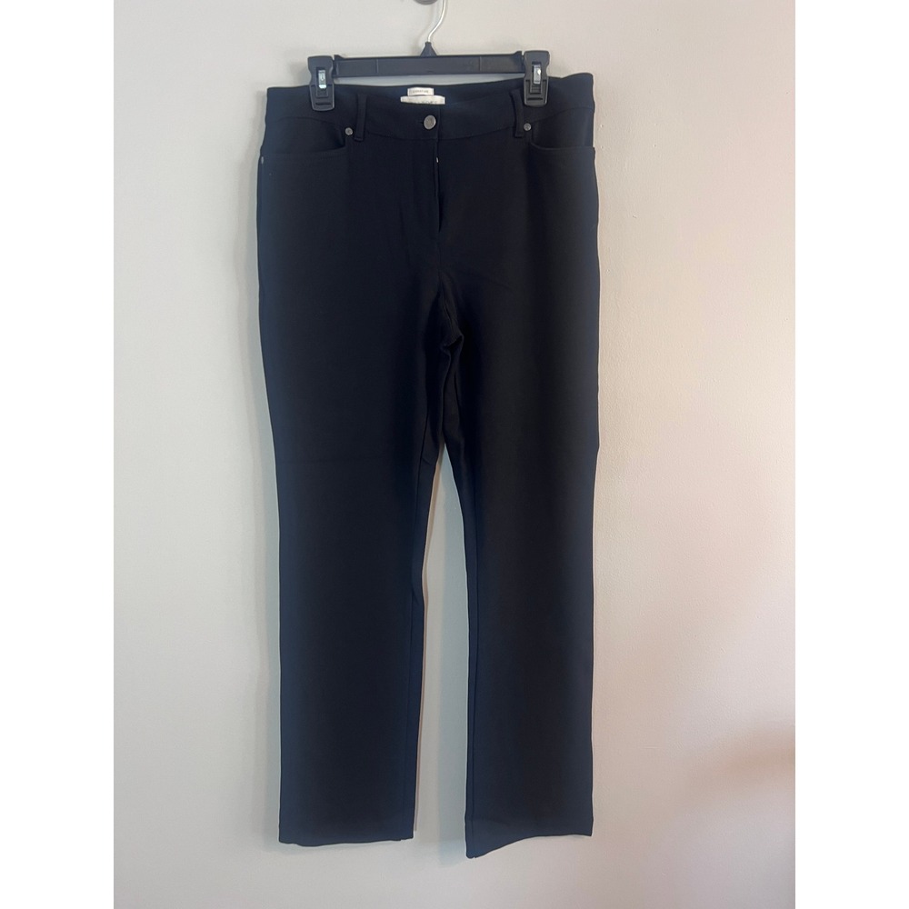 Talbots Signature Black Straight Leg Stretch Dress Pants  10